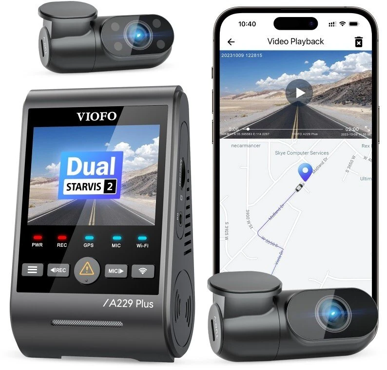 VIOFO A229 PLUS 3CH-G GPS video recorder