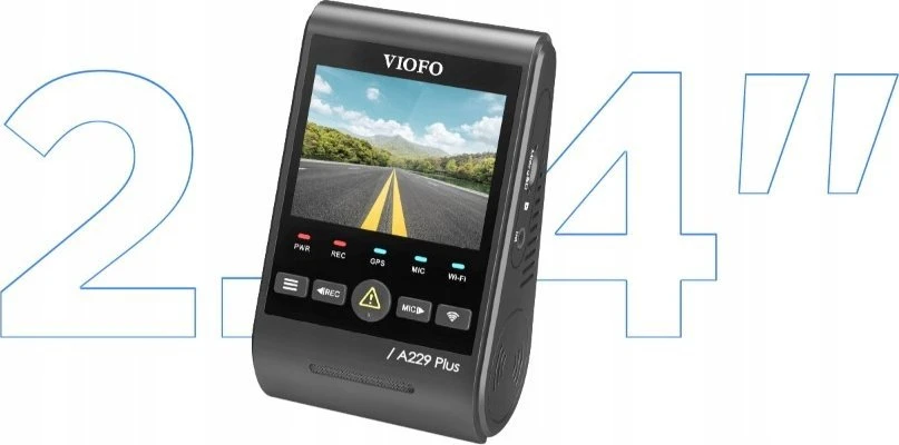 Vaizdo Registratorius - VIOFO A229 Pro 2CH-G GPS 4K Dviejų kamerų Juodas