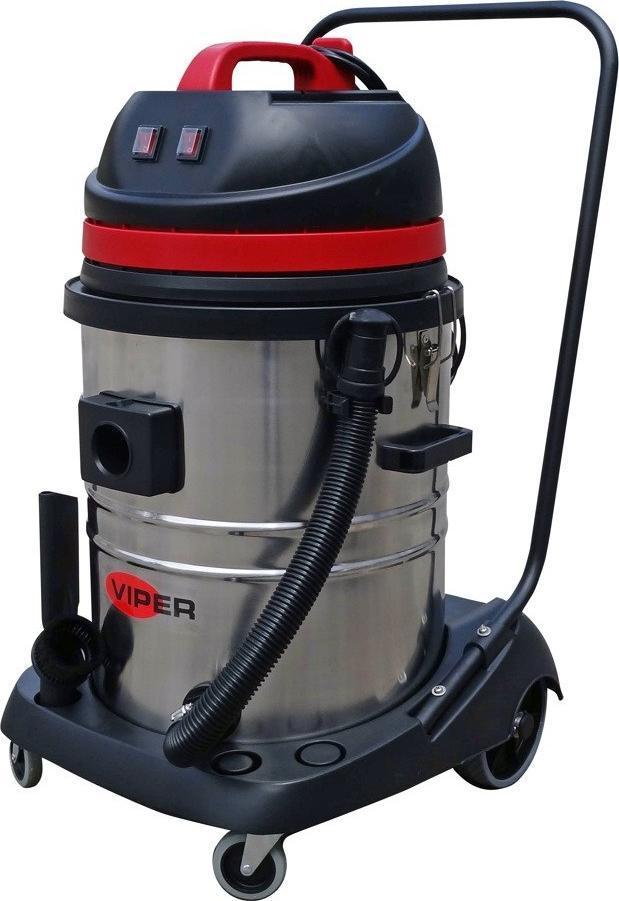 Dulkių Siurblys - Nilfisk Viper LSU255-EU, 2 Varikliai, 55 L, Juodas/Raudonas/Nerūdijančio Plieno