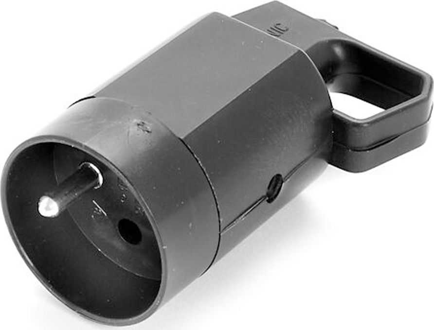 Lizdas 315-05 su įžeminimo kilpa 2P+Z 16A 250V IP20 Juodas VIPLAST 315-05