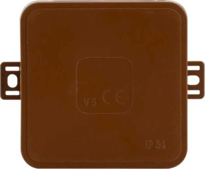 Tuščia ant paviršiaus montuojama dėžutė su 12 įvadų VIPLAST V6 click RUDA IP54 85x85x41mm 036-02