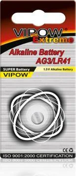 Vipow Alkaline AG3 LR41 pakuotė