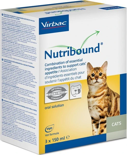 Vibrac VIRBAC Nutribound Geriamasis tirpalas sveikstančioms katėms 3×150 ml
