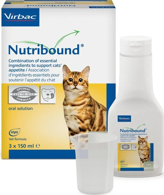Vibrac VIRBAC Nutribound Geriamasis tirpalas sveikstančioms katėms 3×150 ml