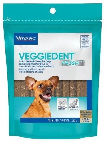 VIBRAC Veggiedent Fresh – skanėstas šuniui – XS – 114 g