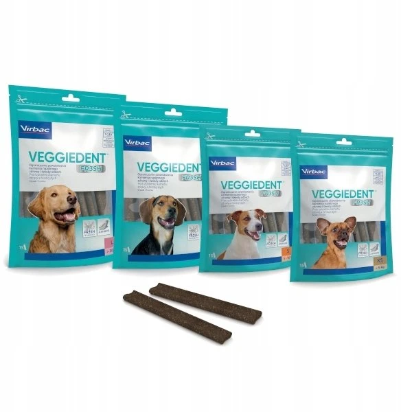 VIBRAC Veggiedent Fresh – skanėstas šuniui – XS – 114 g