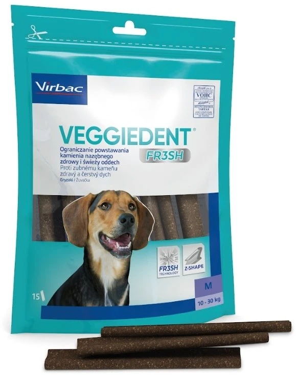 VIBRAC Veggiedent Fresh M – skanėstas šuniui – 352,5g