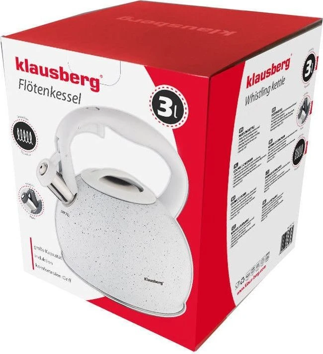 Virdulys tradycyjny 3l, balta marmurek klausberg