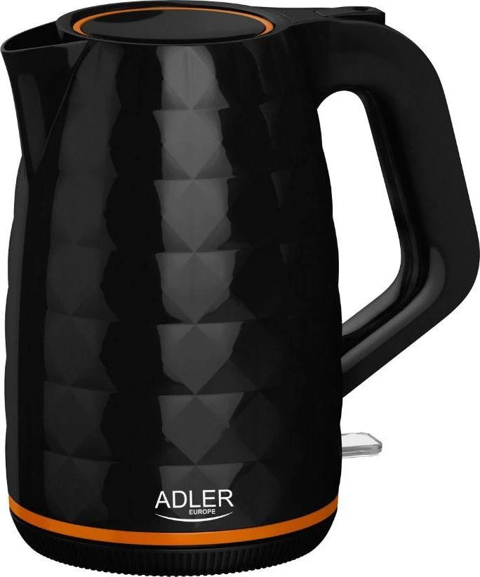 Adler | Virdulys | AD 1277 | Standard | 2200 W | 1.7 L | Plastic | 360° rotational base | Juodas