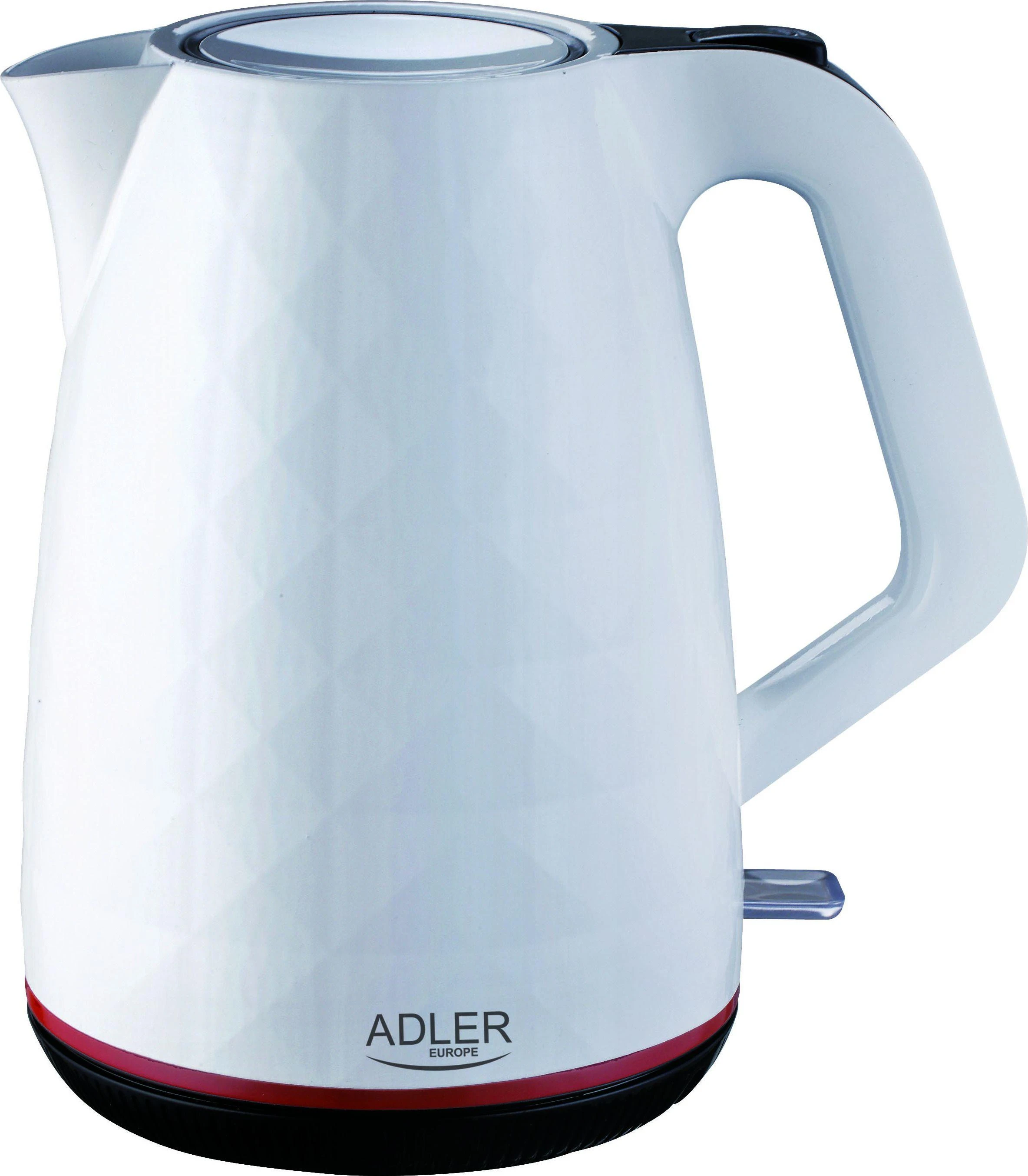 Adler | Virdulys | 1277 m. AD | Standartinis | 2200 W | 1,7 l | Plastikas | 360° sukamasis pagrindas | Baltas