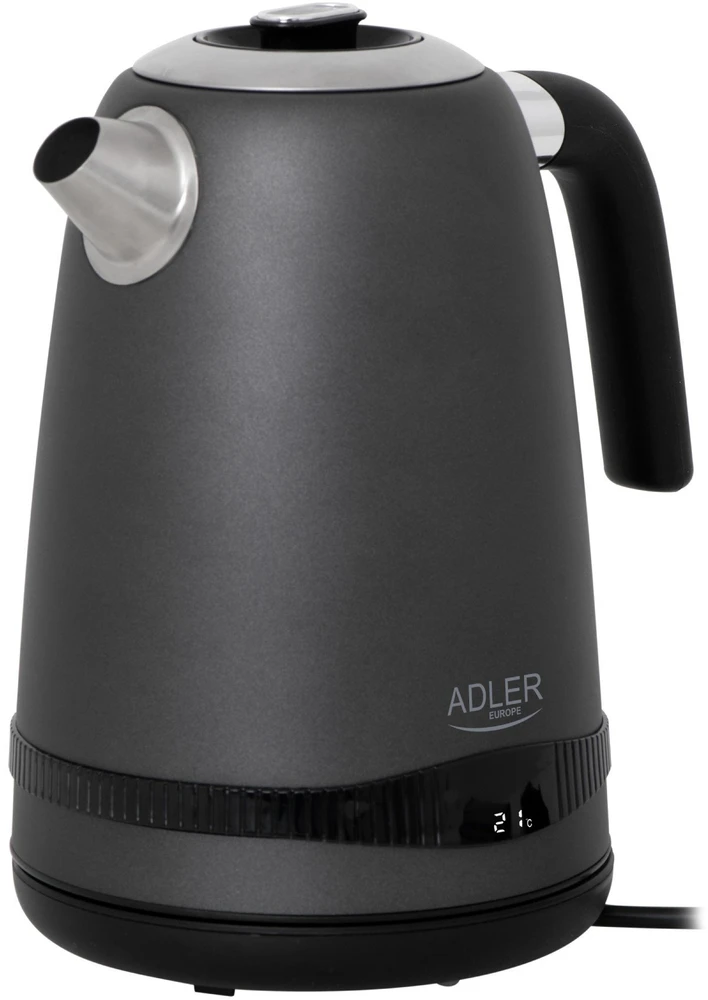 Virdulys Adler AD 1295, 1,7 l, 2200 W, nerūdijantis plienas, Pilkas