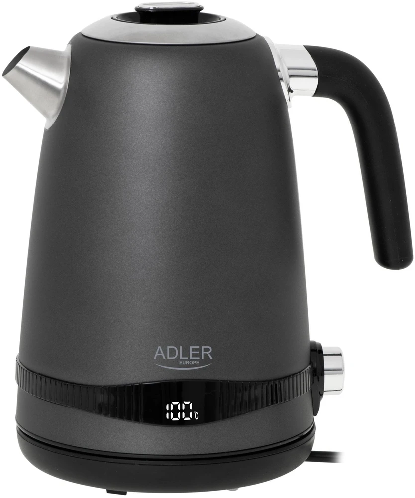 Virdulys Adler AD 1295, 1,7 l, 2200 W, nerūdijantis plienas, Pilkas