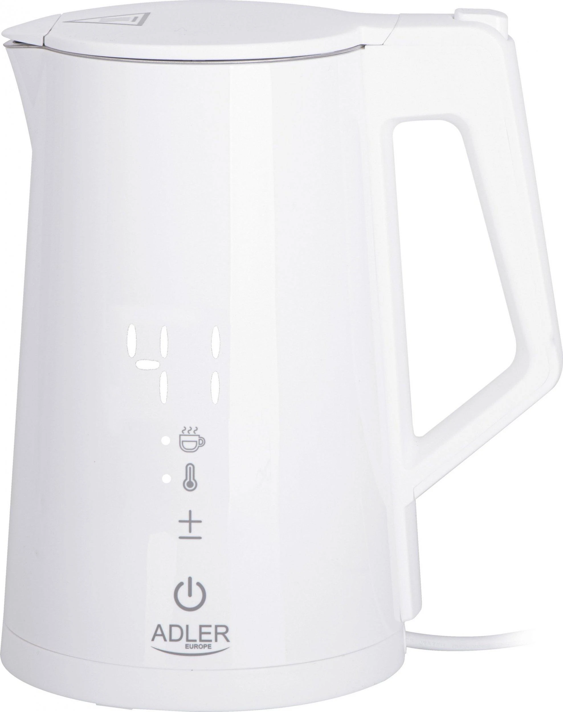 Adler | Virdulys | AD 1345w | Electric | 2200 W | 1.7 L | Nerūdijantis plienas | 360° rotational base | Baltas