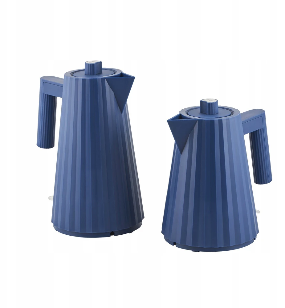 Alessi virdulys, plisuotas virdulys, mėlynas, mažas
