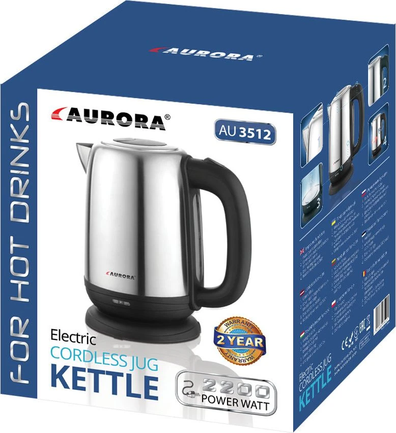 Virdulys Aurora AU3512 Sidabrinė
