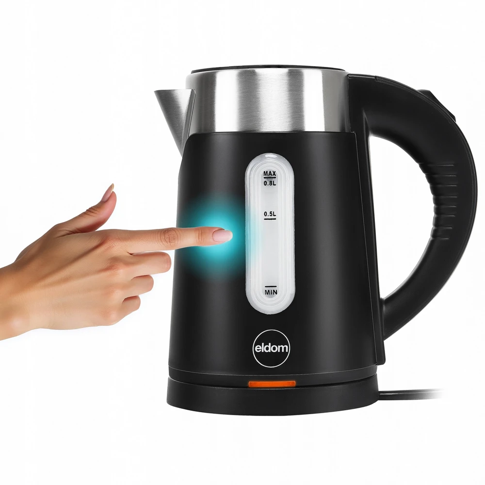 ELDOM C185 C TRIPO CORDLESS KETTLE 0.8 L 1000 W Juoda