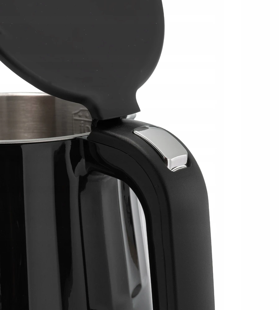 Virdulys Maestro mPTech Sp. su o.o. Huslog griovelių viryklė su jutikliniu skydeliu, juoda, 1,7 l, 2200 W