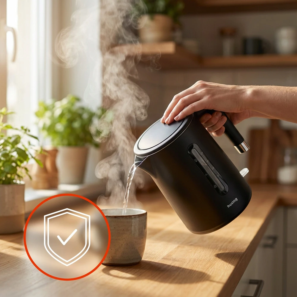 Virdulys Maestro mPTech Sp. su o.o. Huslog dvigubų sienelių viryklė su vandens indikatoriumi 1,5 l 2200 W