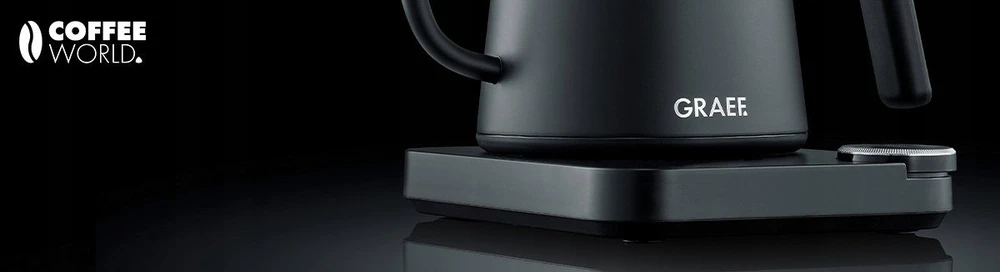 Virdulys Graef GK502, 0,9 l, 1200 W, juoda, nerūdijantis plienas, reguliuojamas termostatas, apsauga nuo perkaitimo