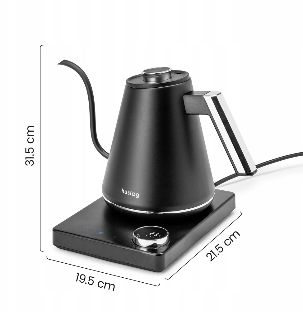 mPTech Sp. su o.o. Huslog virdulys with Smartcontrol base juodas-sidabrinis 1L
