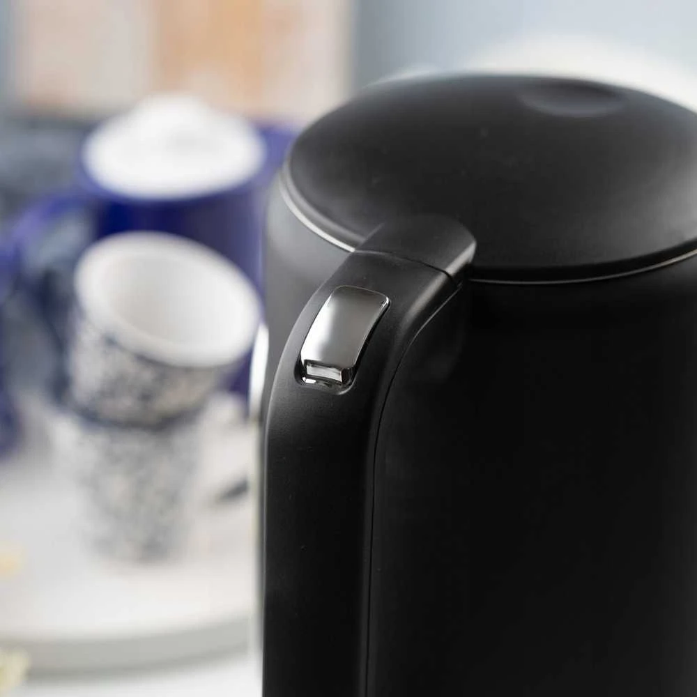 Virdulys, Elektrinis virdulys, juodas, su LED skydeliu, 1,7 l, Klausberg, kb-7891