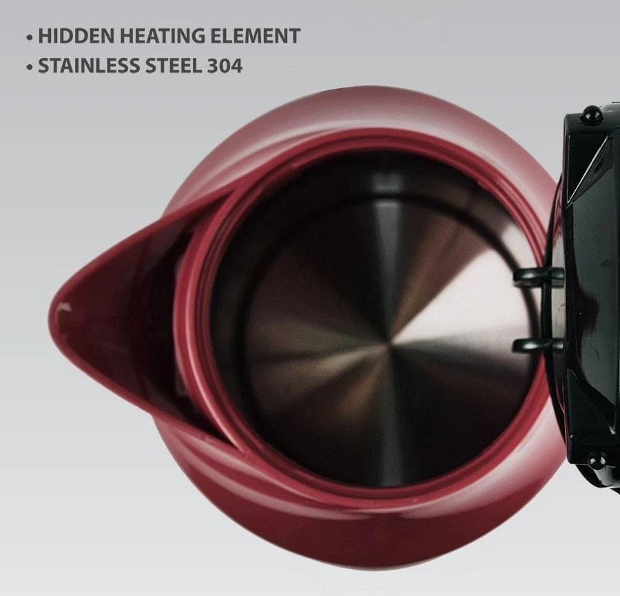 MAESTRO MR-041 (MR-041-Raudonas) electric virdulys 1.7 L 2000 W Juodas, Raudona