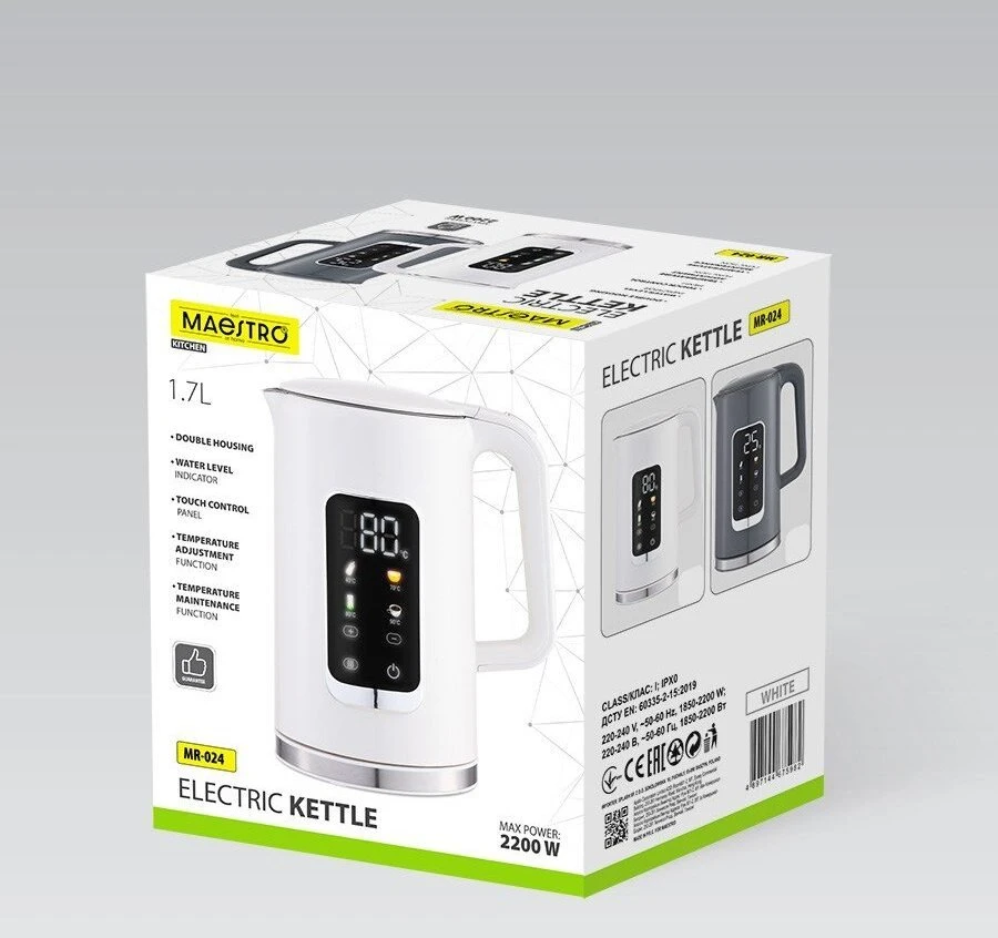 Maestro MR-024-Pilkas electric virdulys