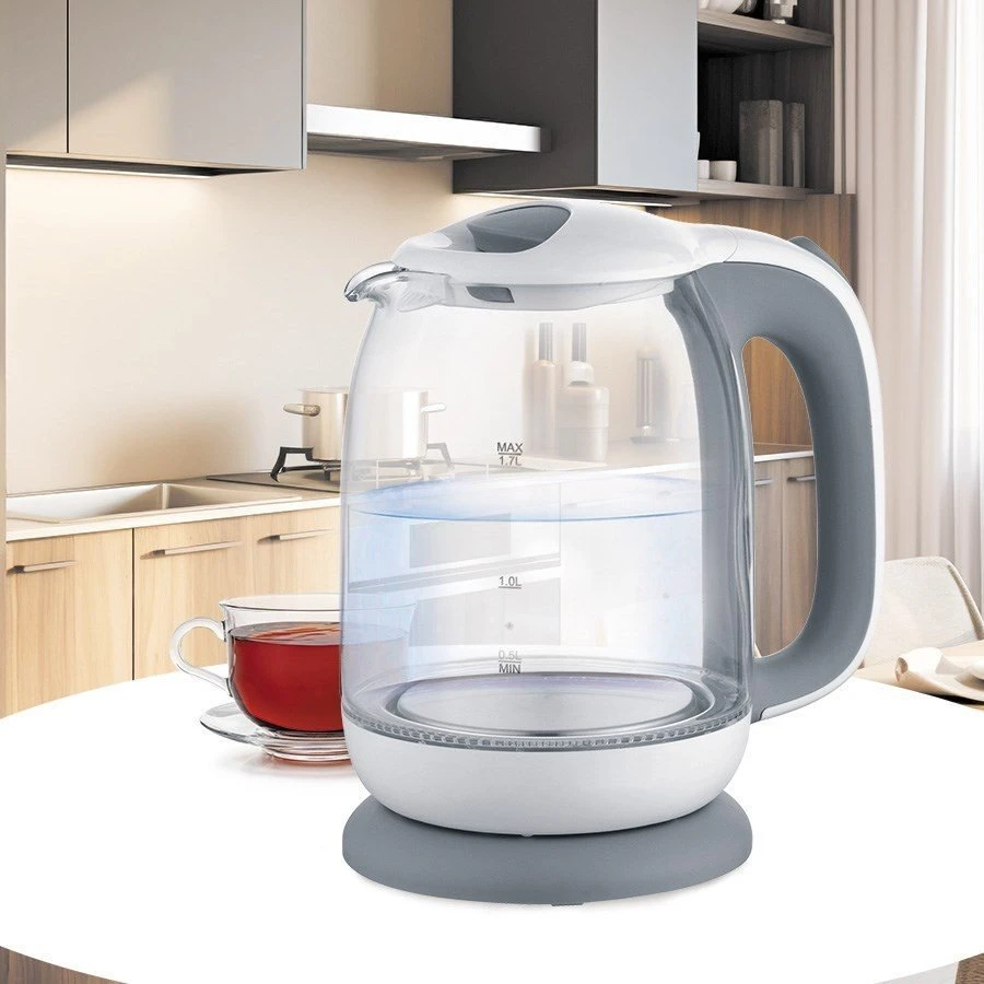 Maestro MR-056-Pilkas Glass Electric Virdulys 1.7 L
