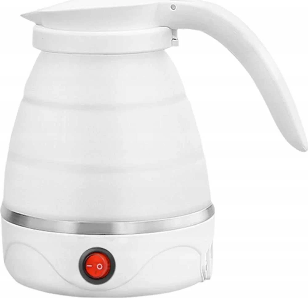 Czajnik, Oem Folding electric virdulys 600 ml 600W RC-K-732 baltas