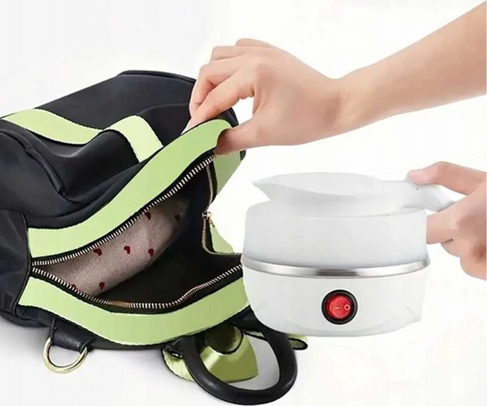 Czajnik, Oem Folding electric virdulys 600 ml 600W RC-K-732 baltas