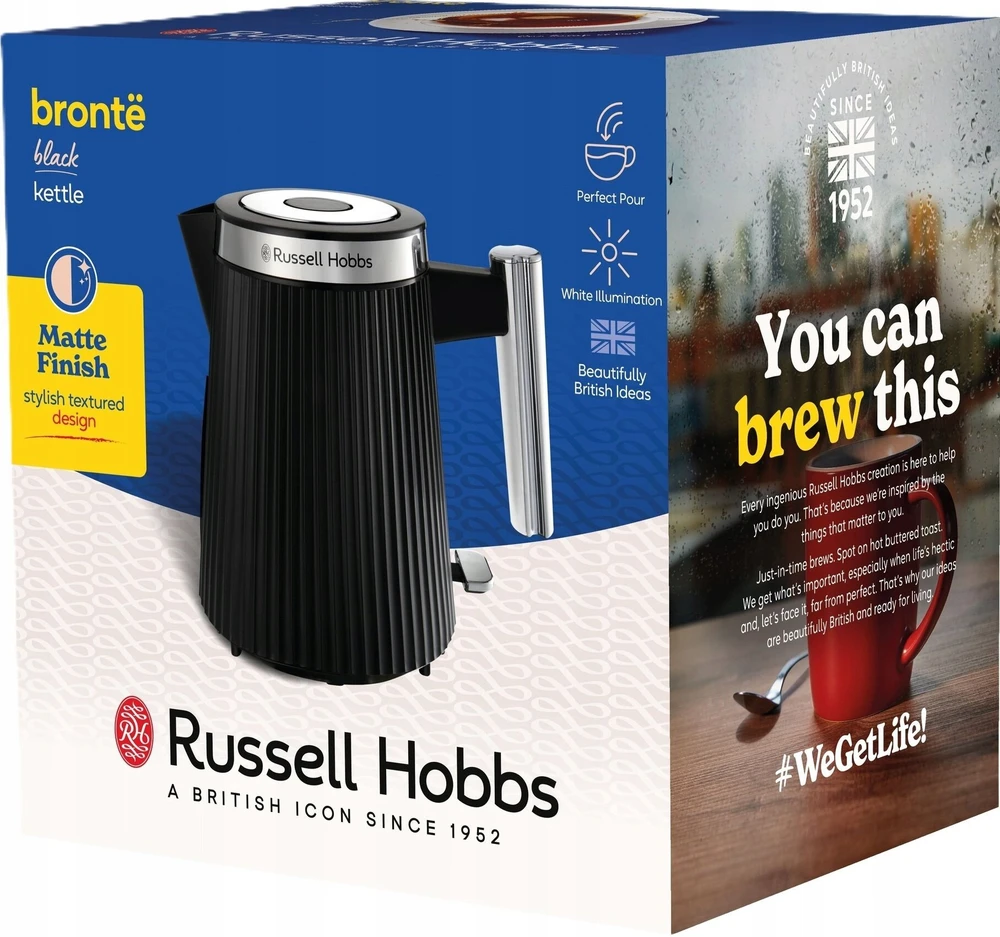 Virdulys Russell Hobbs Brontë juoda virdulys 26750-70