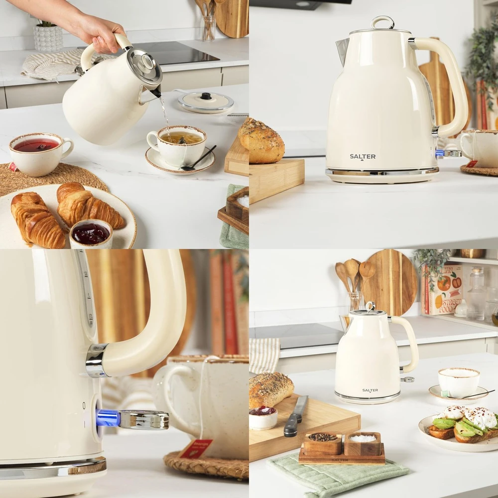 Virdulys Salter Rerto Rapid Kreminė Filtras Antywapienny EK5737CRMVDE 3000W 1,7L