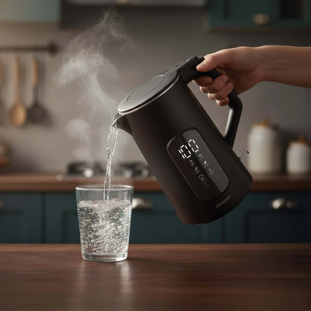 Seeger SmartKettle SGR1100BK Juodas virdulys