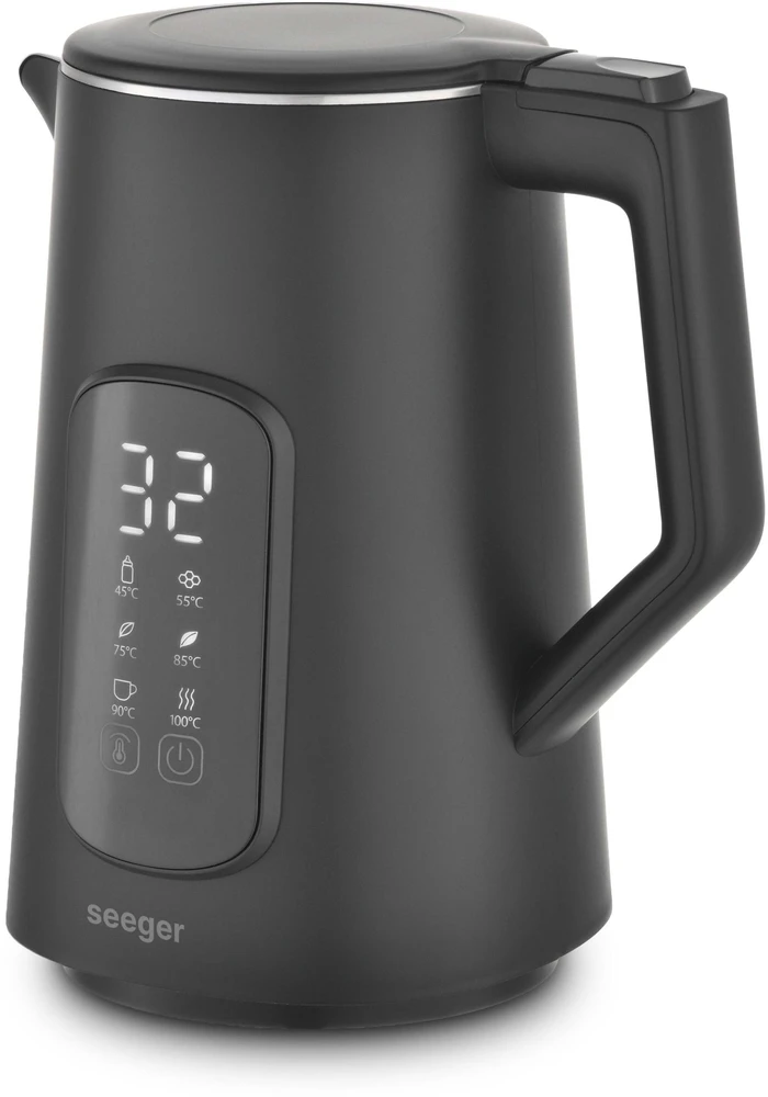 Seeger SmartKettle SGR1100BK Juodas virdulys