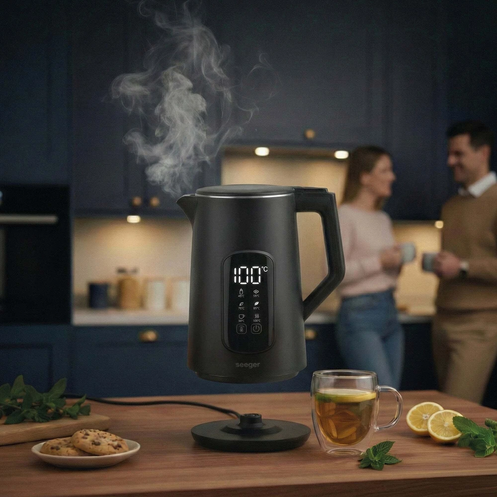 Seeger SmartKettle SGR1100BK Juodas virdulys