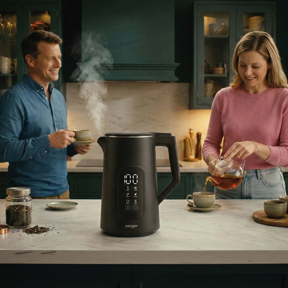 Seeger SmartKettle SGR1100BK Juodas virdulys