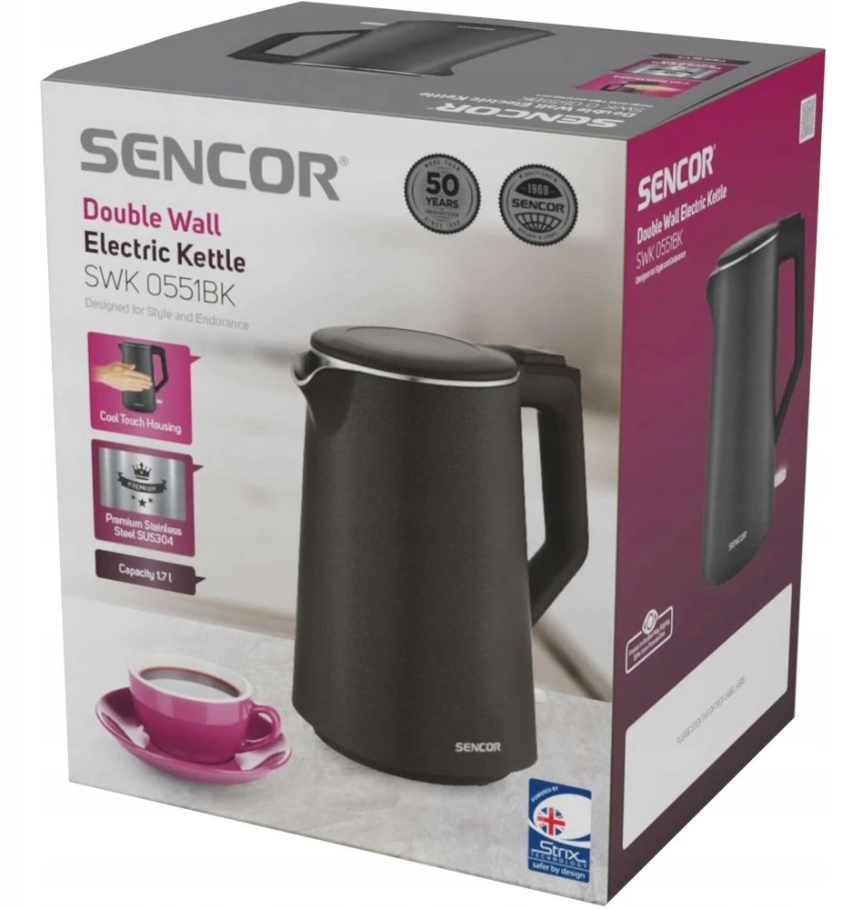 Virdulys Sencor SWK 0551BK Elektrinis virdulys