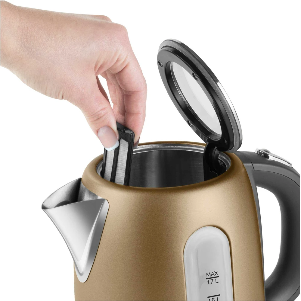 Elektrinis virdulys sendinto aukso spalvos 1.7 L Sencor