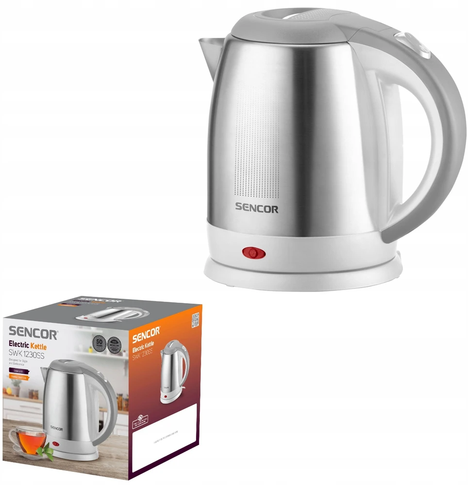 Sencor elektrinis virdulys 1.2L ner.pl. 2000W, SWK1230SS
