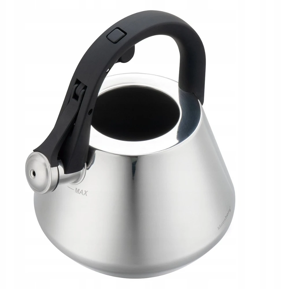 Virdulys, Plieninis virdulys su švilpuku 2,5 l blizgus, indukcinis, Klausberg kb-7947