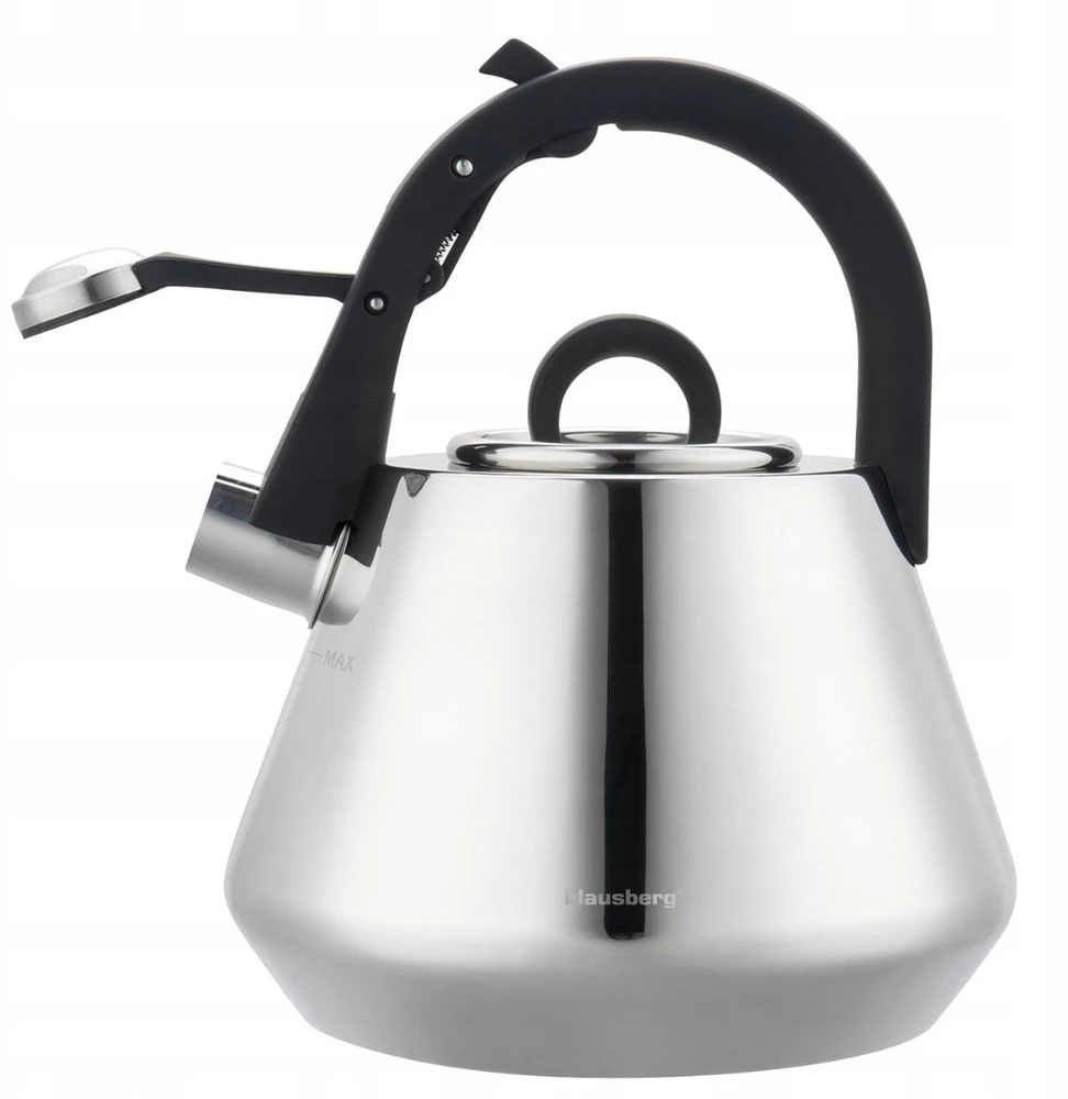 Virdulys, Plieninis virdulys su švilpuku 2,5 l blizgus, indukcinis, Klausberg kb-7947