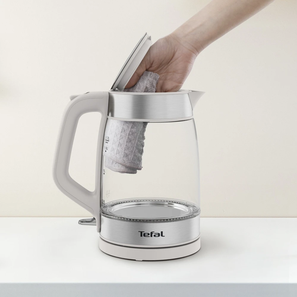 Elektrinis virdulys Tefal KI605B30, 1.7 l, balta/sidabro