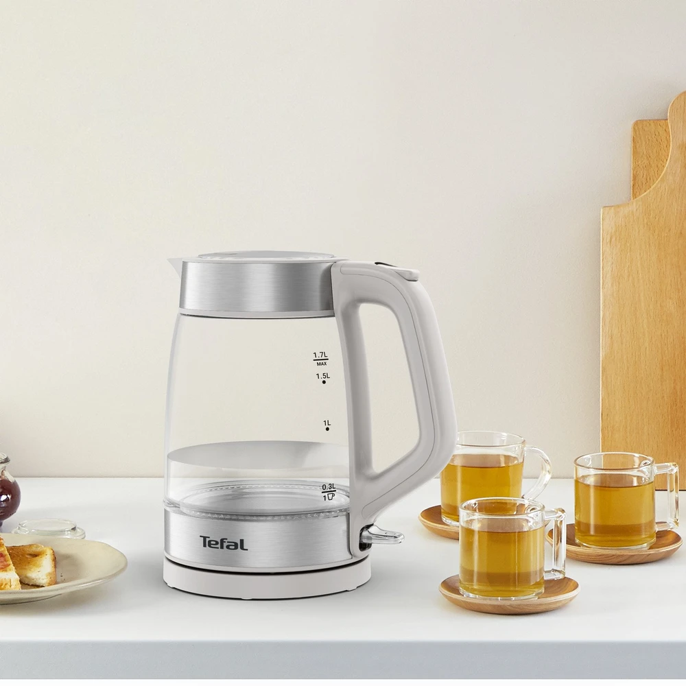 Elektrinis virdulys Tefal KI605B30, 1.7 l, balta/sidabro