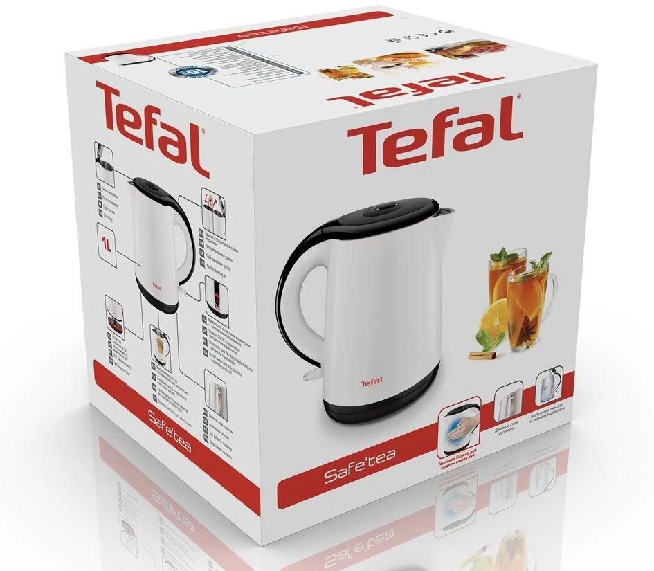 TEFAL Virdulys | KO261130 | 2150 W | Electric | 1 L | Plastic | 360° rotational base | Baltas