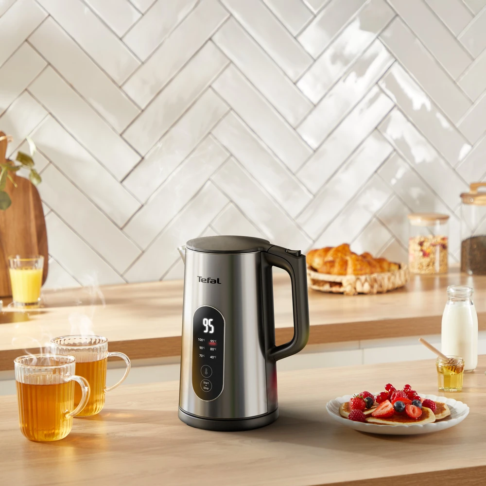 TEFAL Selection KI871DE0 | Virdulys | Electric | 1500 W | 1.7 L | Plastic | 360° rotational base | Nerūdijantis plienas