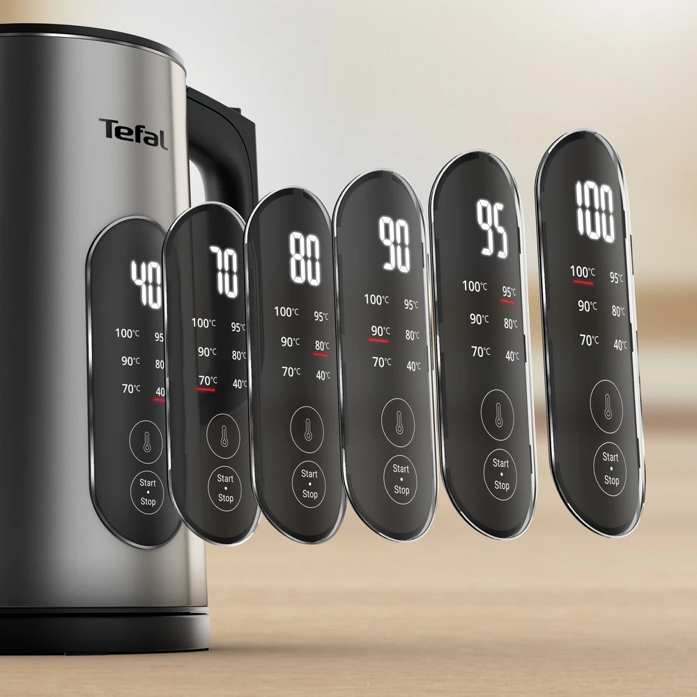 TEFAL Selection KI871DE0 | Virdulys | Electric | 1500 W | 1.7 L | Plastic | 360° rotational base | Nerūdijantis plienas