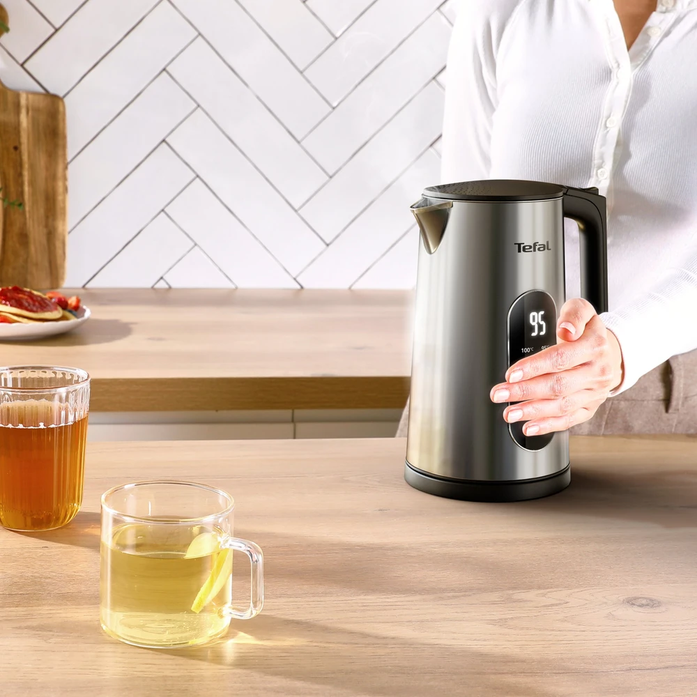 TEFAL Selection KI871DE0 | Virdulys | Electric | 1500 W | 1.7 L | Plastic | 360° rotational base | Nerūdijantis plienas