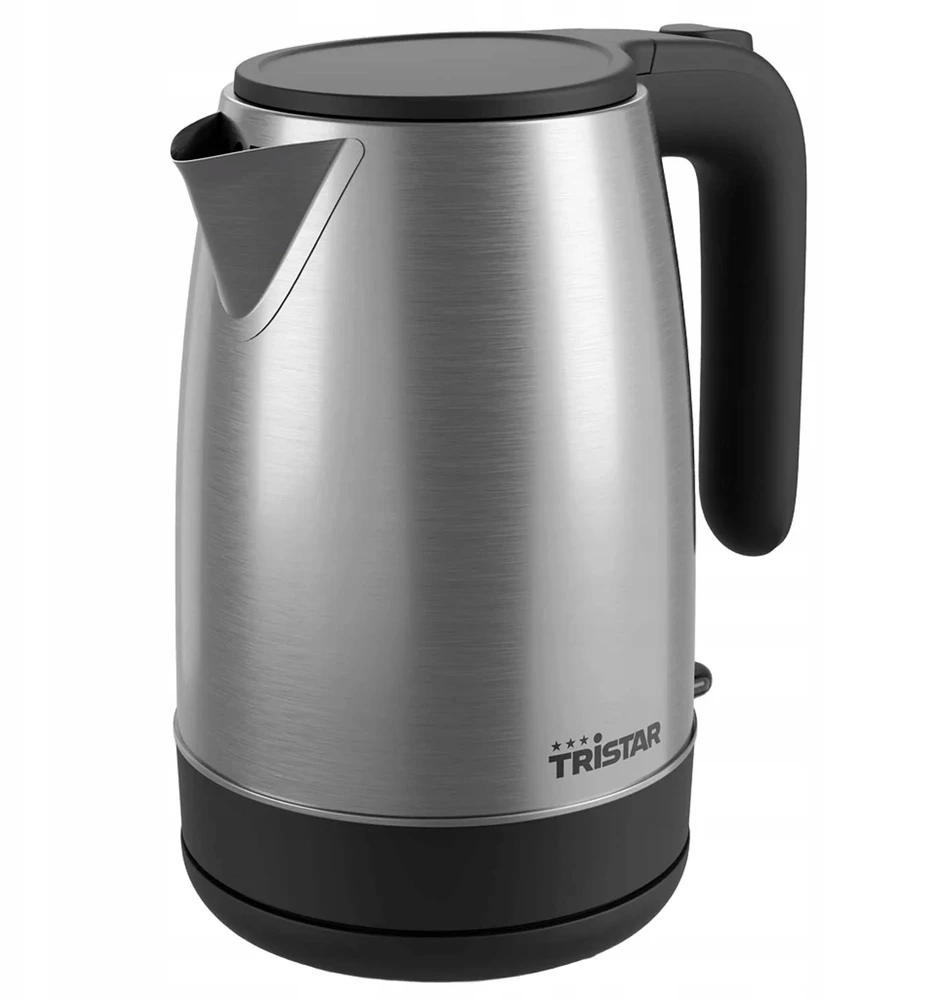 Tristar | Virdulys | WK-1348 | Electric | 2200 W | 1.7 L | Nerūdijantis plienas | 360° rotational base | Juodas/Stainless Steel