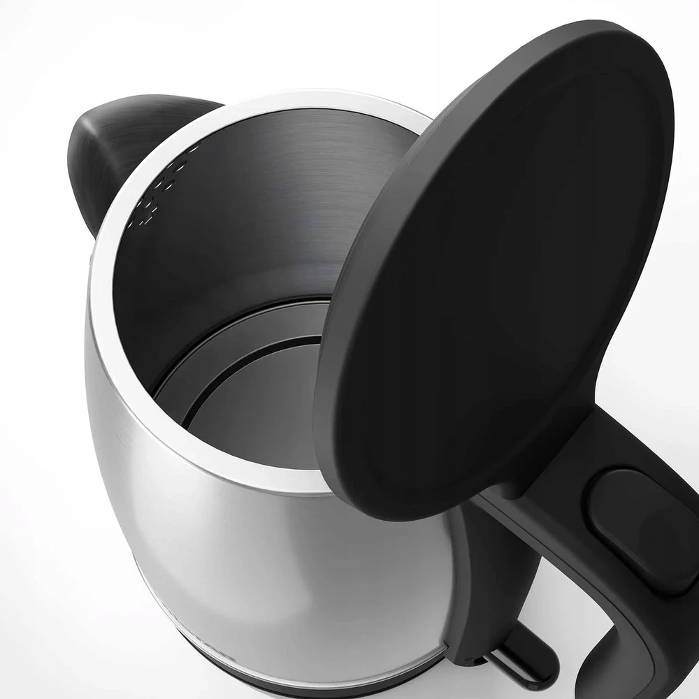 Tristar | Virdulys | WK-1348 | Electric | 2200 W | 1.7 L | Nerūdijantis plienas | 360° rotational base | Juodas/Stainless Steel