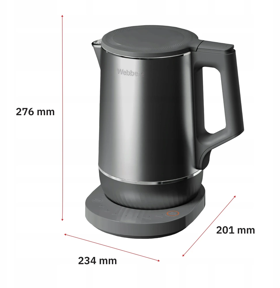 Virdulys Webber Elektrinis virdulys belaidis 1.7L 1800W